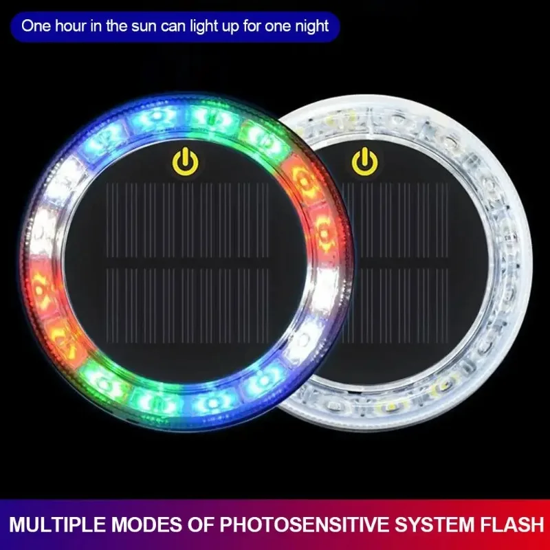 Car Rear End Collision Prevention Solar Flashing Lights Truck LED Taillights Wiring Free Width Warning Lights