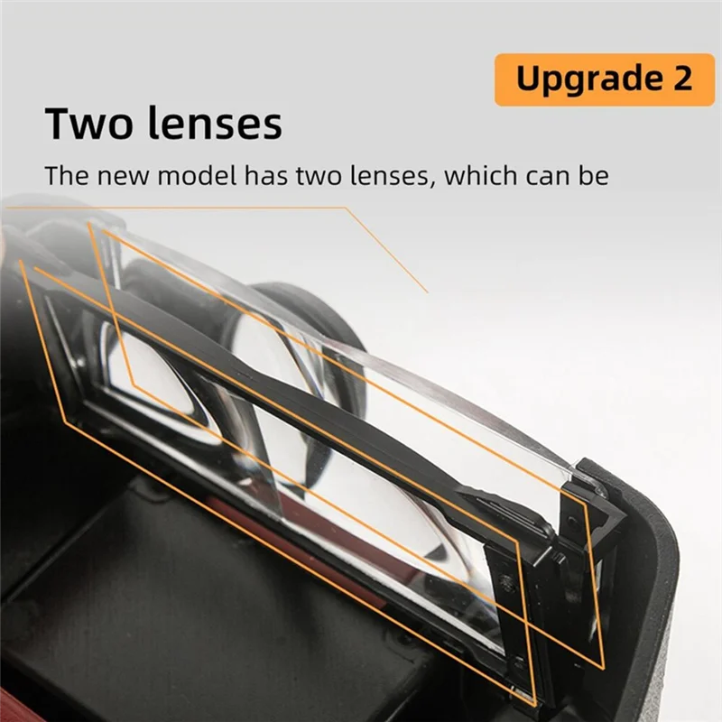 ABBO-LED Illuminated Headband Glasses 10X Magnifier Adjustable Size Loupe For Reading Optivisor