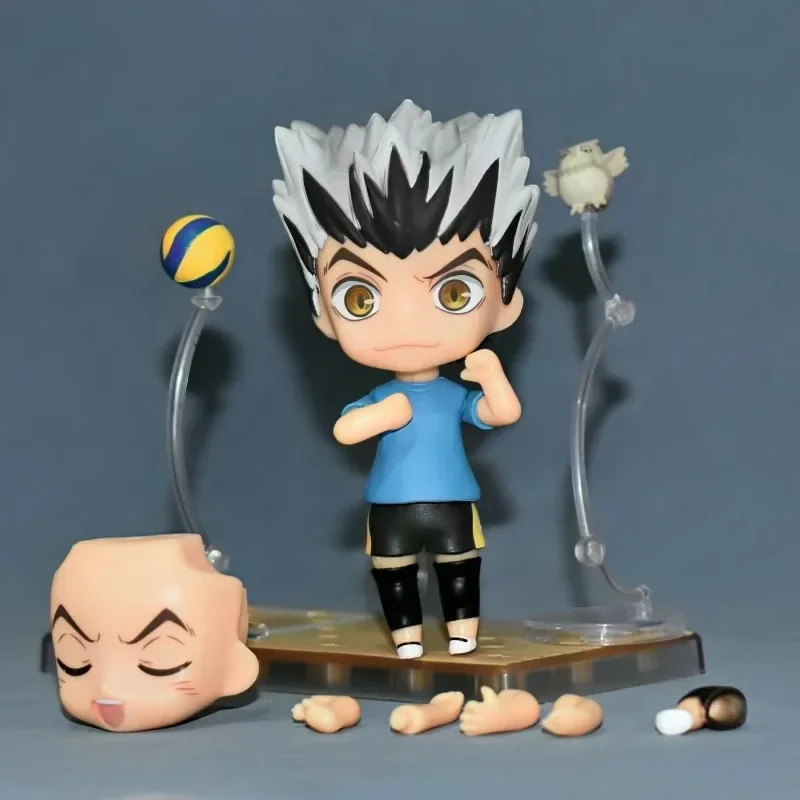 Popular Anime Merchandise Q-version Cute Clay Figure Haikyuu HinataShoyou Mutu Kotaro Face Changing Figurine Desktop Ornament