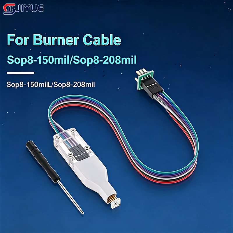 1PC IC Programming Probe Needle Compatible With Sop8-150mil Sop8-208mil Wson Vson Chip Burner Accessories For Burner Cable