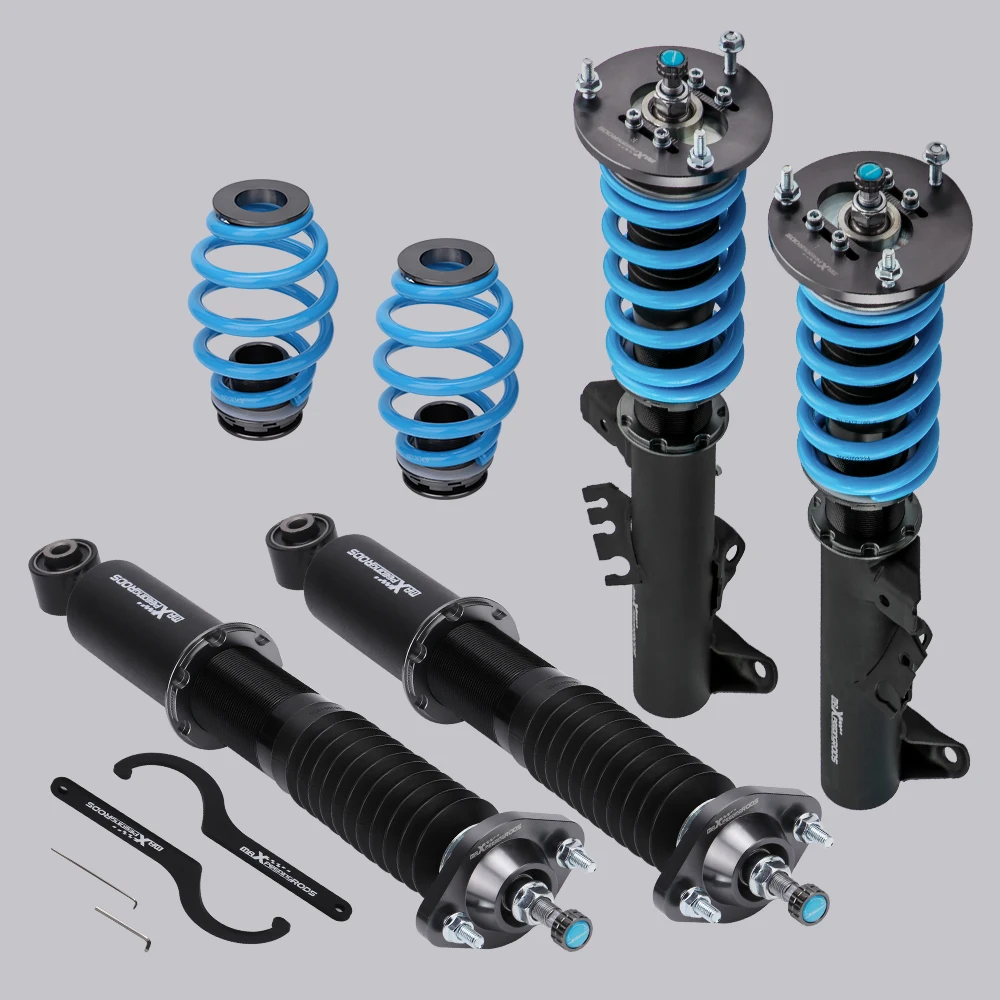 Full Adjustable Coilovers Lowering Suspension for BMW E36 3 Series & M3  Coilover Shock Absorber Coil Spring Lowering Kit