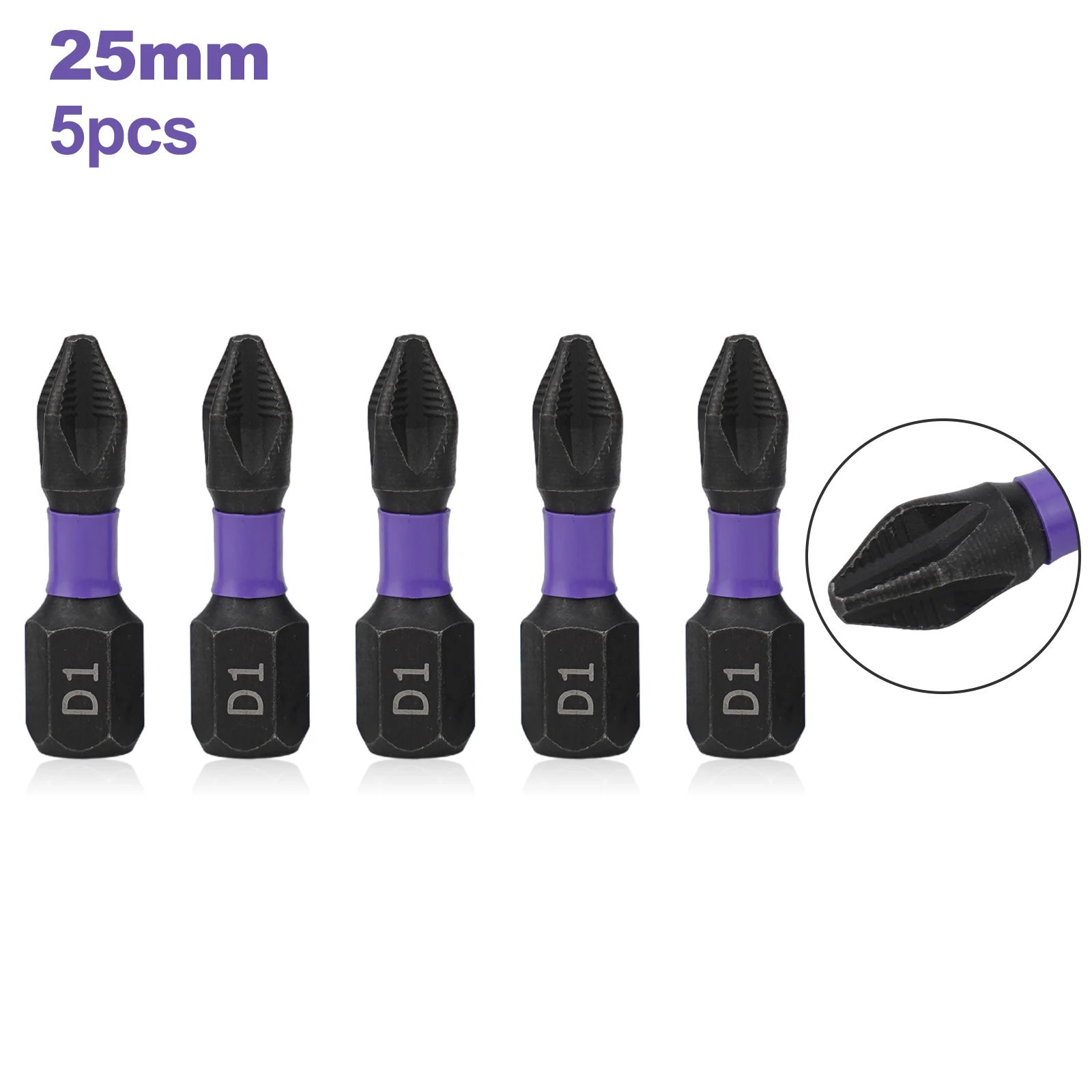 

5PCs Magnetic Batch Head Cross Screwdriver PH2 Non-Slip Hardness Electric Screwdriver Drill Bit Screw Driver Hand Tools