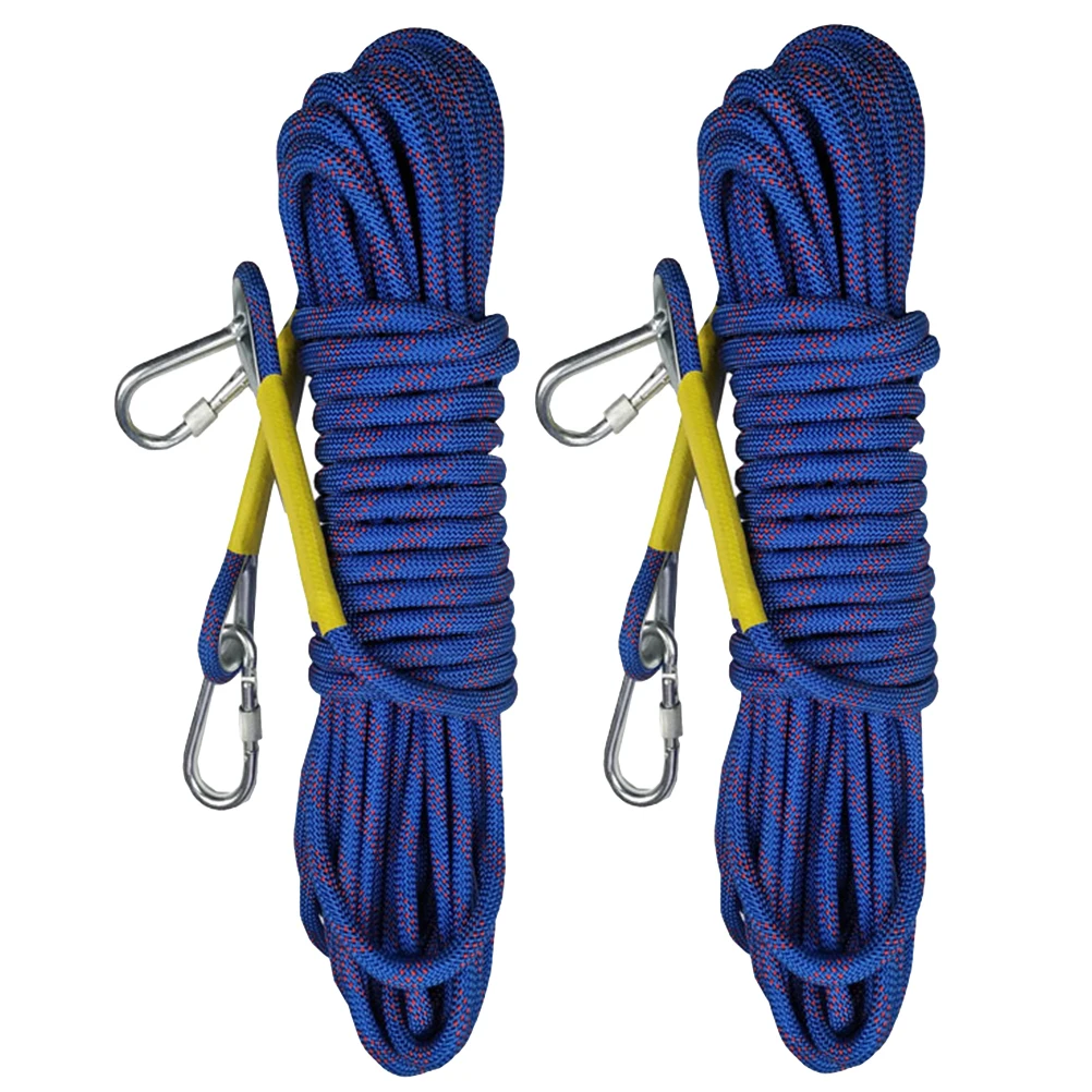 

2pcs Climbing Rope Durable Rappelling Rope Reinforced Polyester Safety Sling For Mountaineering Outdoor Activities Auxiliary