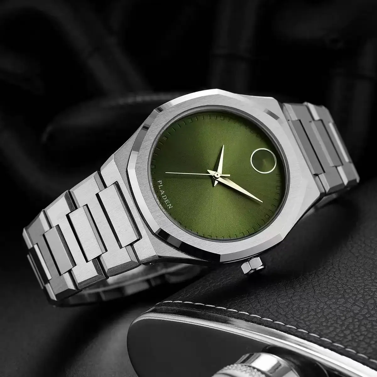 

Мужские модные оригинальные классические часы с ремешком из нержавеющей стали, кварцевым дисплеем даты, мужские спортивные водонепроницаемые часы.