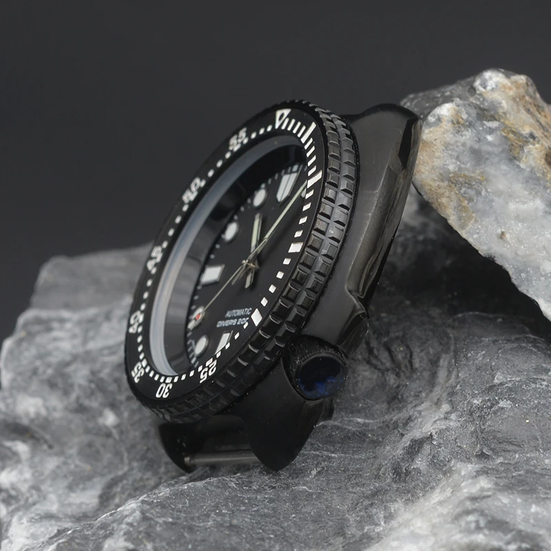 NH35 Movement 200M Waterproof Diver Watch for Men Turtle Abalone Style 38mm Bezel Insert Stainless Steel Sapphire Glass Case