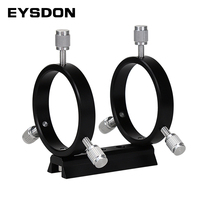 EYSDON 42~65mm Slide-Base Six-Point Clamping Guiding Rings FinderScope Mount Adapter for Astronomical Telescope Guide Star Tube