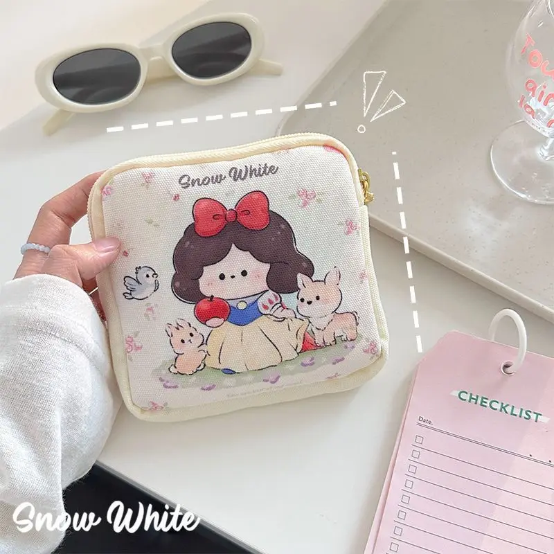 Gli studenti del sacchetto di immagazzinaggio del tampone della zia del tovagliolo sanitario possono trasportare una borsa di tela per una ragazza carina Ariel è piccola