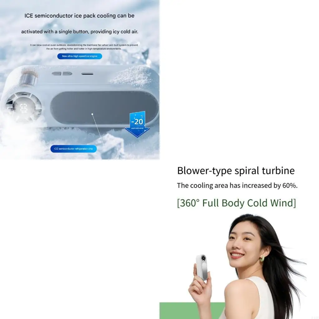 

F92F Featherlight Handheld Fan Providing Adjustable Speeds For Travel Camping
