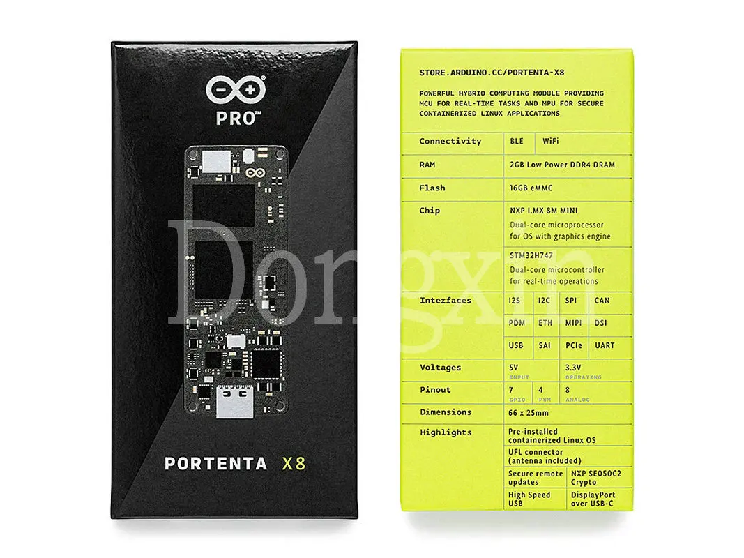 ARDUINO Portenta X8 ABX00049 9 cores SOM Linux i.MX 8M STM32H747