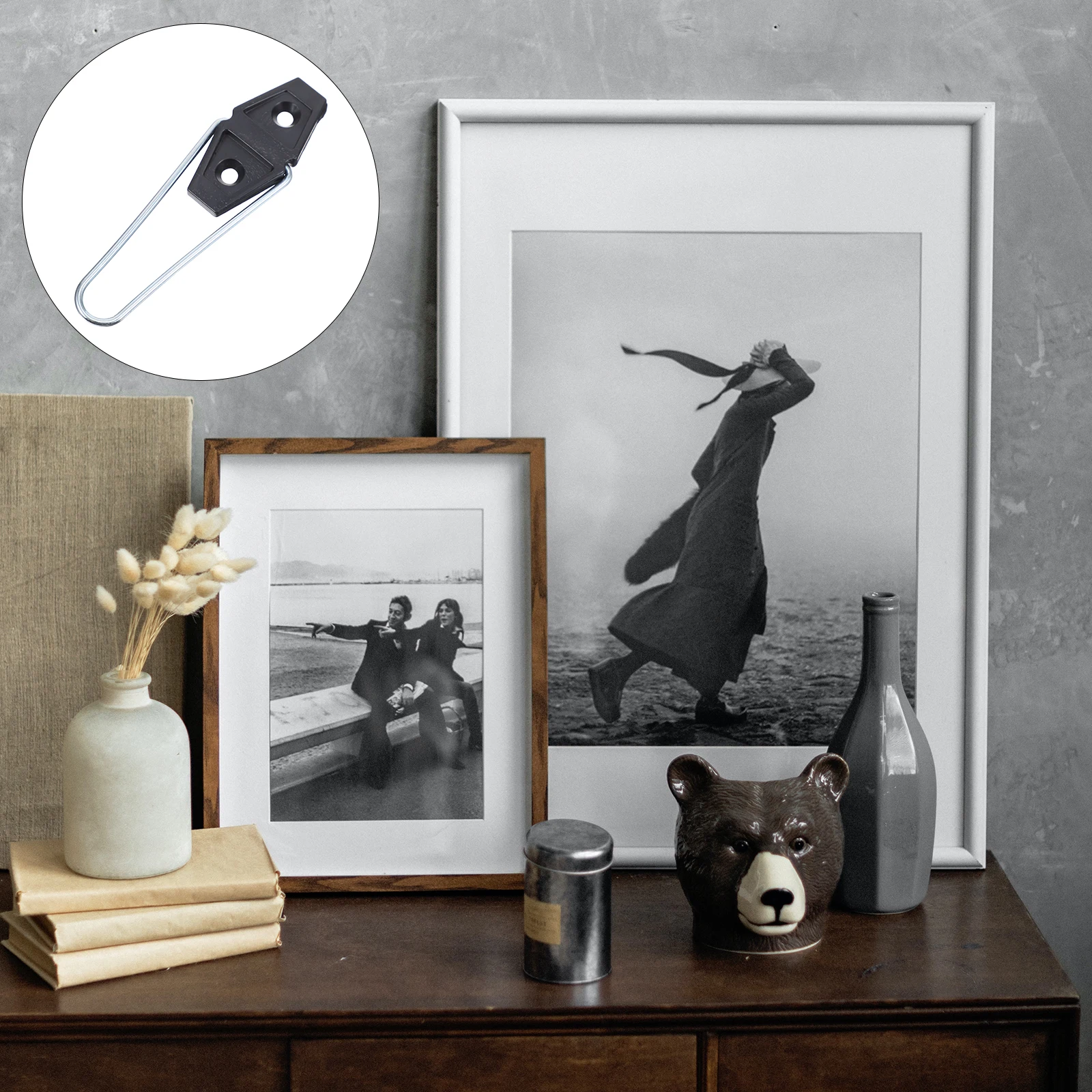 

5 pcs Photo Stand Durable Display Holders Black Stands for Desktop Office Use Picture Support Photo Frame Supports Hardware