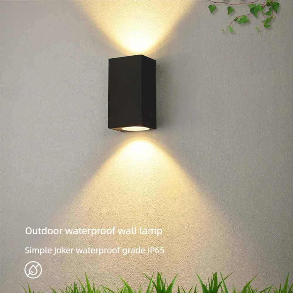 Impermeável à prova de umidade LED Lâmpada de parede, luz ao ar livre, jardim portão, casa, Villa, pátio, terraço