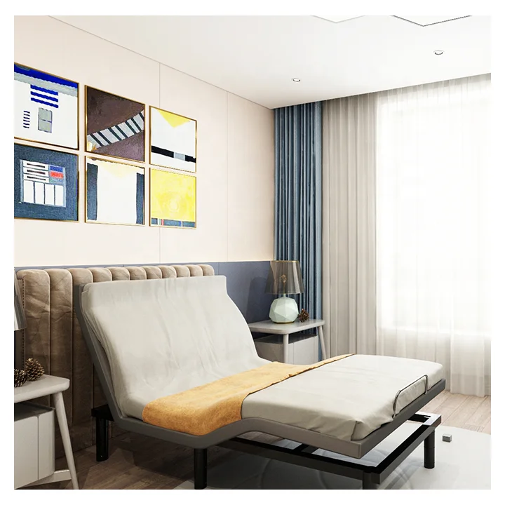 Rondure KDM4 Smart Multifunctional Electric Adjustable Bed Base Adjustable Bed Frame With Massage