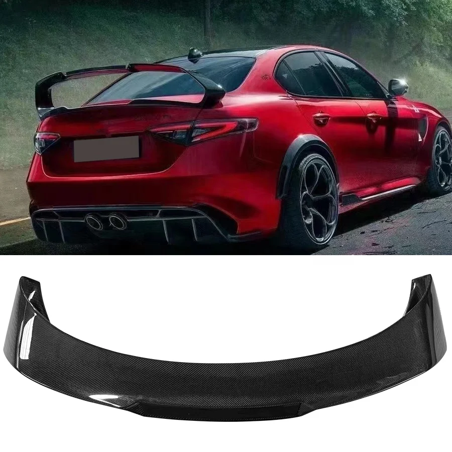 Factory Direct Sales GTA Style Real Carbon Fiber Rear Spoiler For Alfa Romeo Giulia GT Wing Spoiler