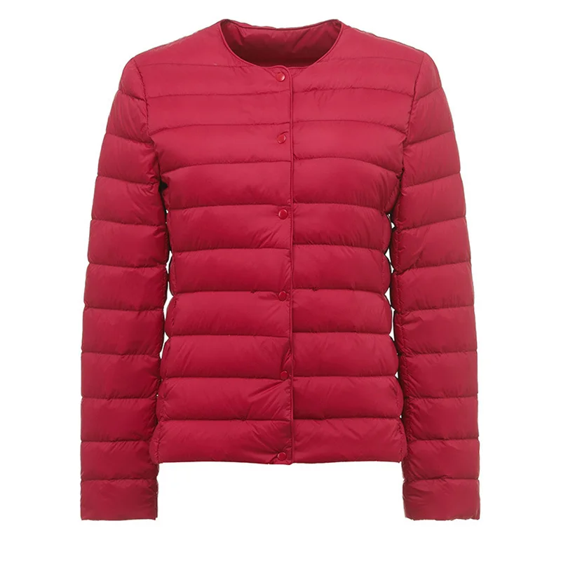 Piumino leggero autunno/inverno 2024 per uomo e donna con scollo tondo, scollo a v corto, vestibilità slim, jack leggero oversize