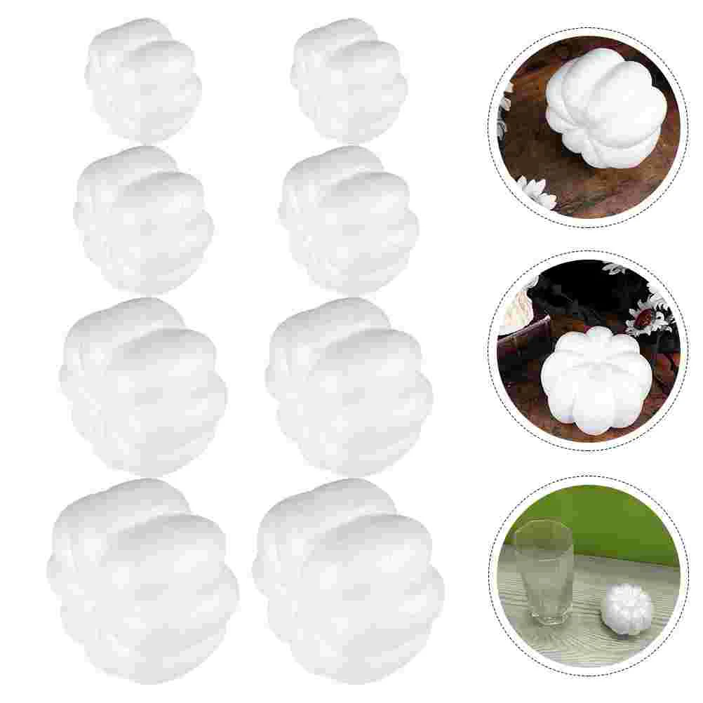 

Foam White Germ Pumpkin Sugar Cane Decorations Decals Pumpkins Cream Artificial Model Embryo Clothing