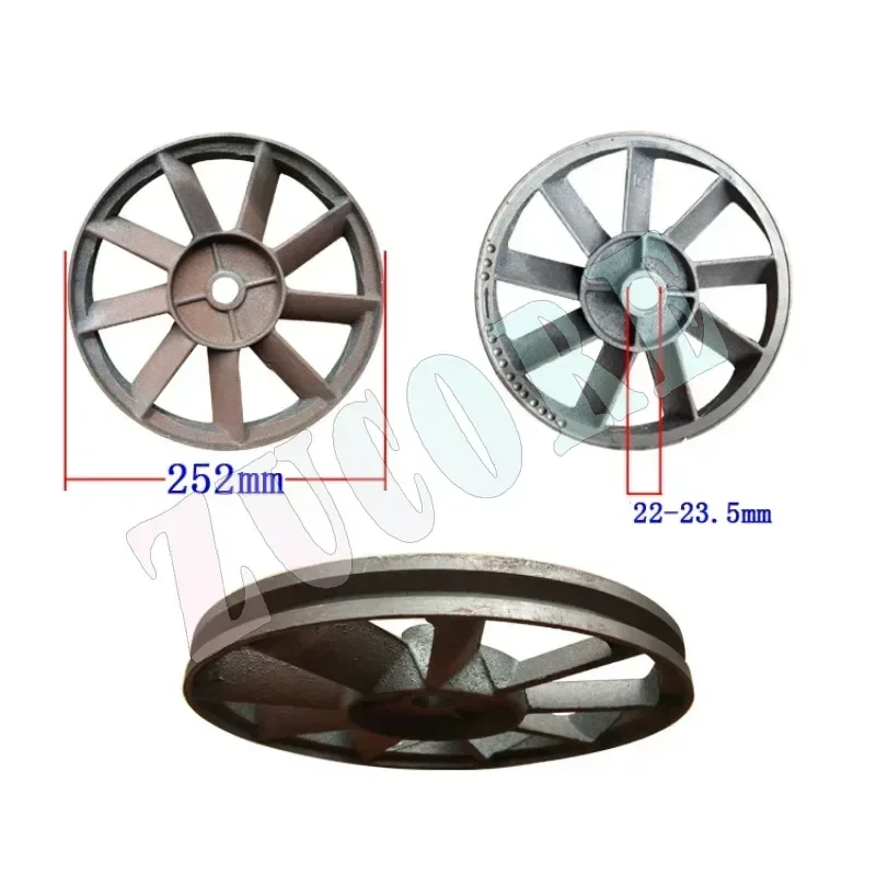 Air compressor accessories belt machine head flywheel single and double groove triangle belt taper wheel