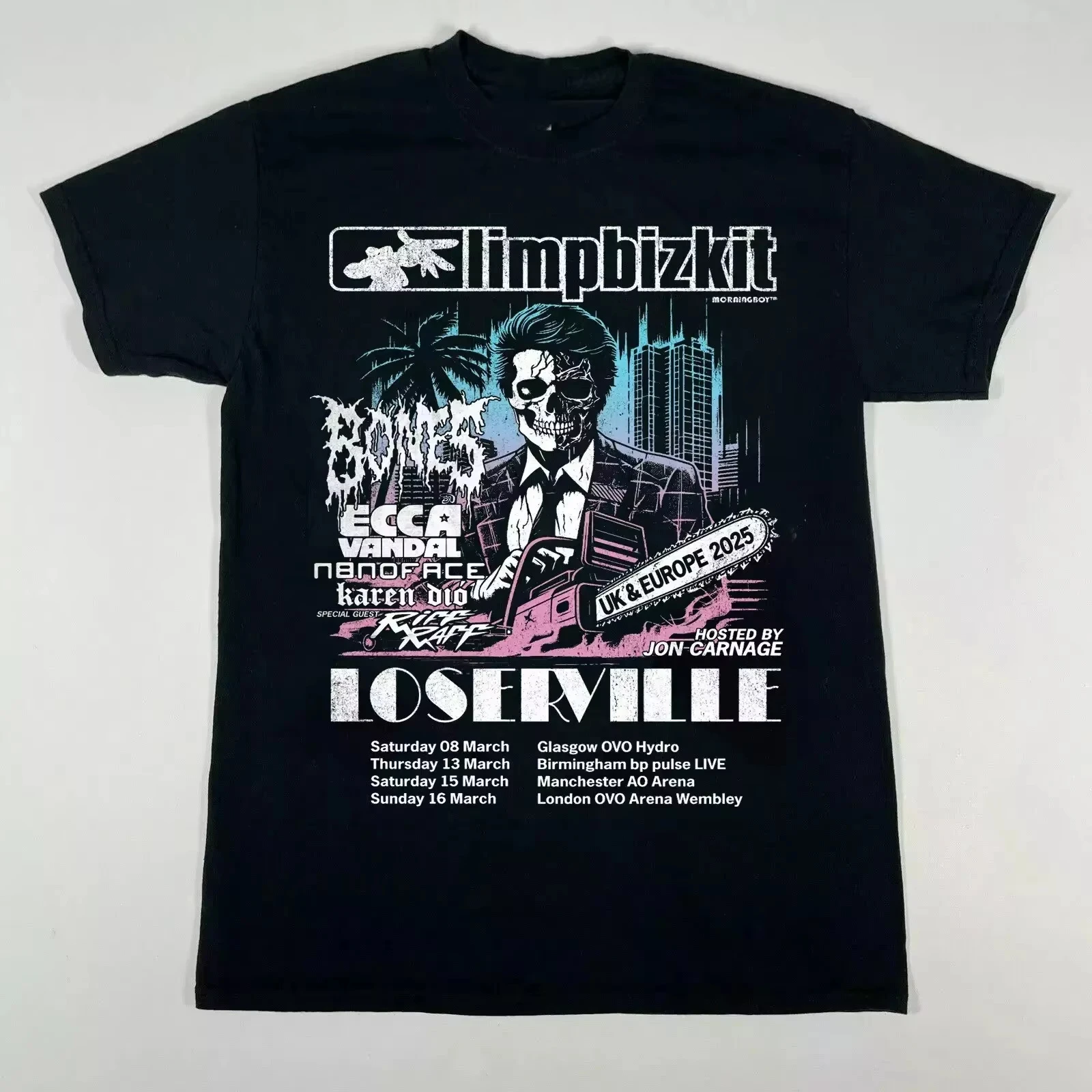 Summer New T-Shirt Limp Bizkit Tour 2026 Fan T-Shirt Gift Vintage T-Shirt Fashion Suitable for Both Men and Women