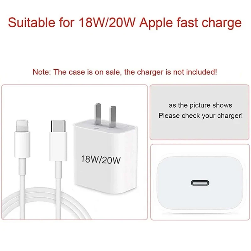 Charger Protectors Cover Ins Fruit Peach Charger Case Anti-Breaking Cable Winder For IP 18/20w Charger For IPhone12 13 14