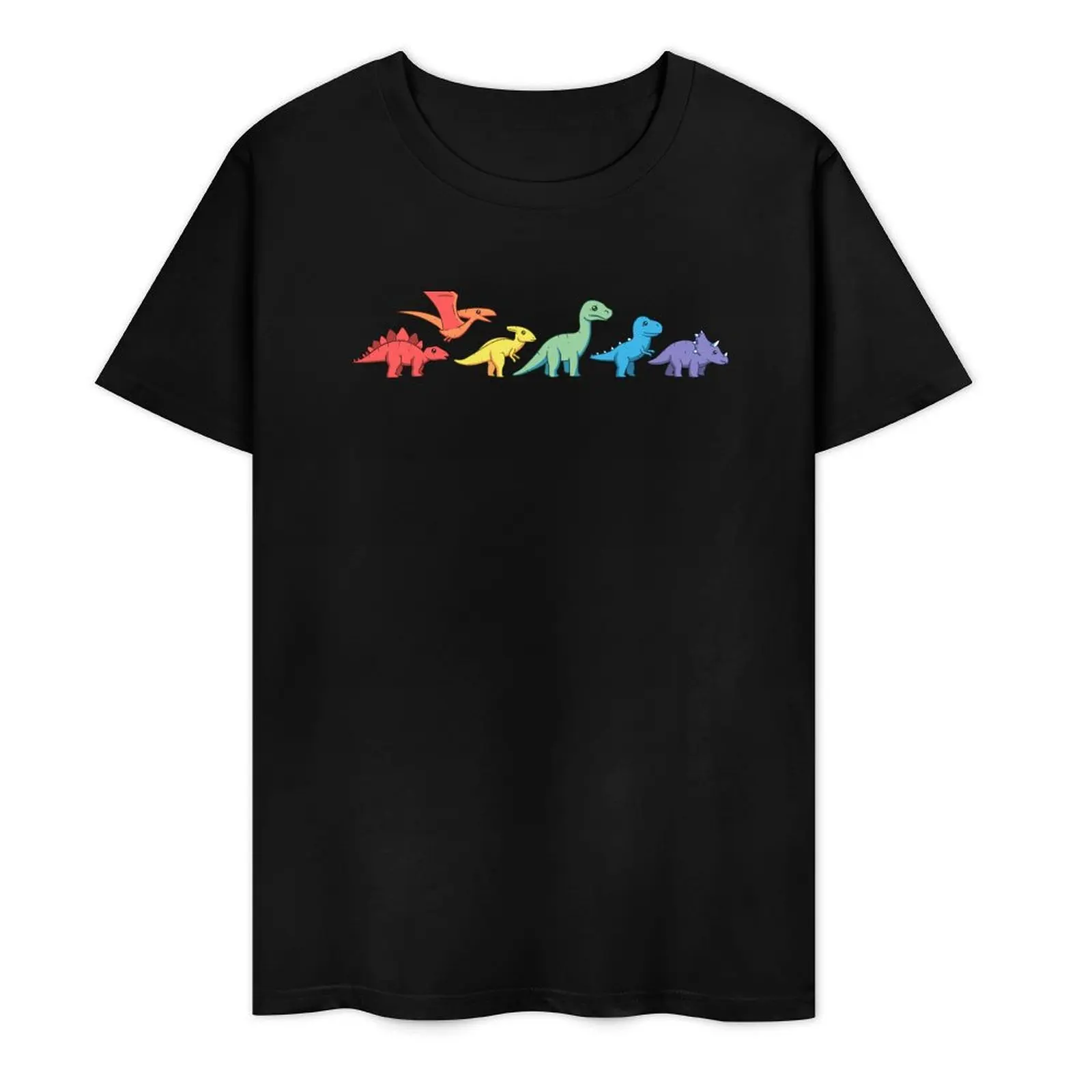 

Rainbow Dinos T-Shirt oversizeds anime t shirts shirts graphic tee men