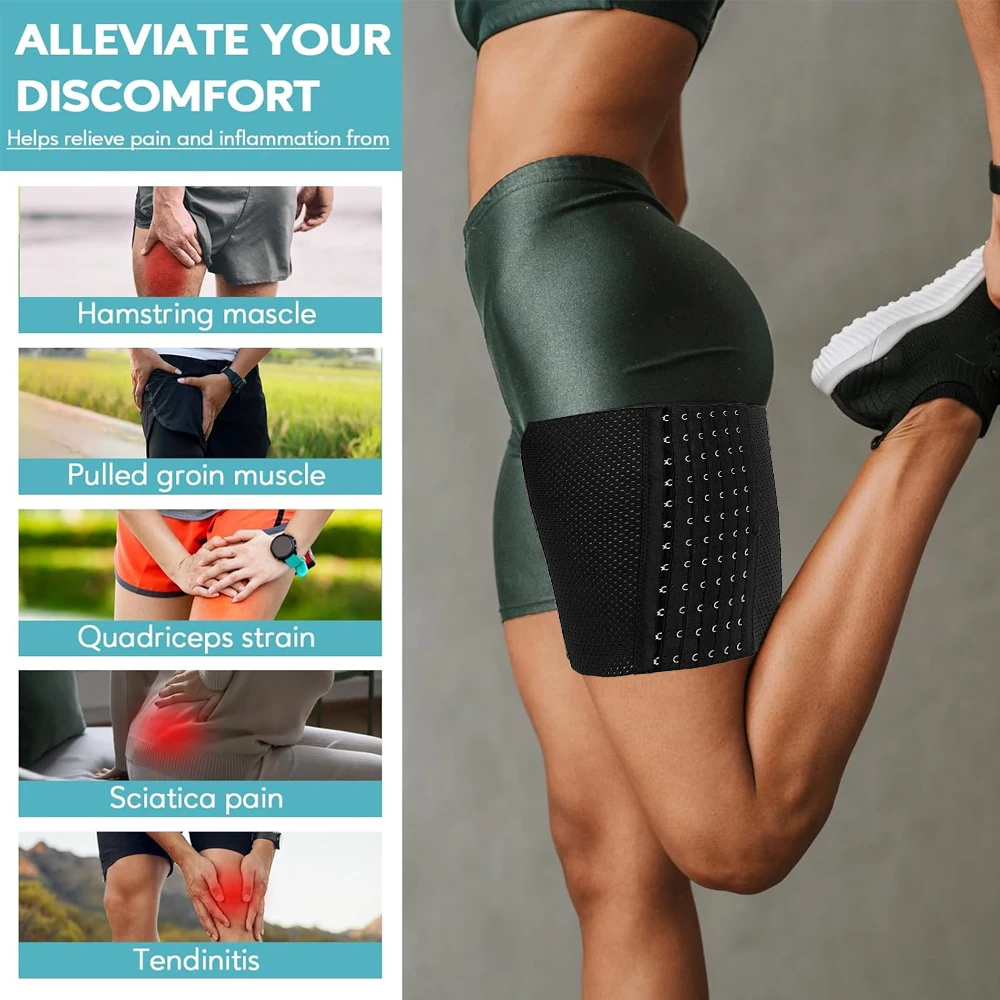 1 Paar Oberschenkel-Trainer für Damen, Shapewear zur Beinkontrolle, schlankmachender Body Shaper, Oberschenkel-Cincher-Band – Oberschenkel-Kompressionsbandage