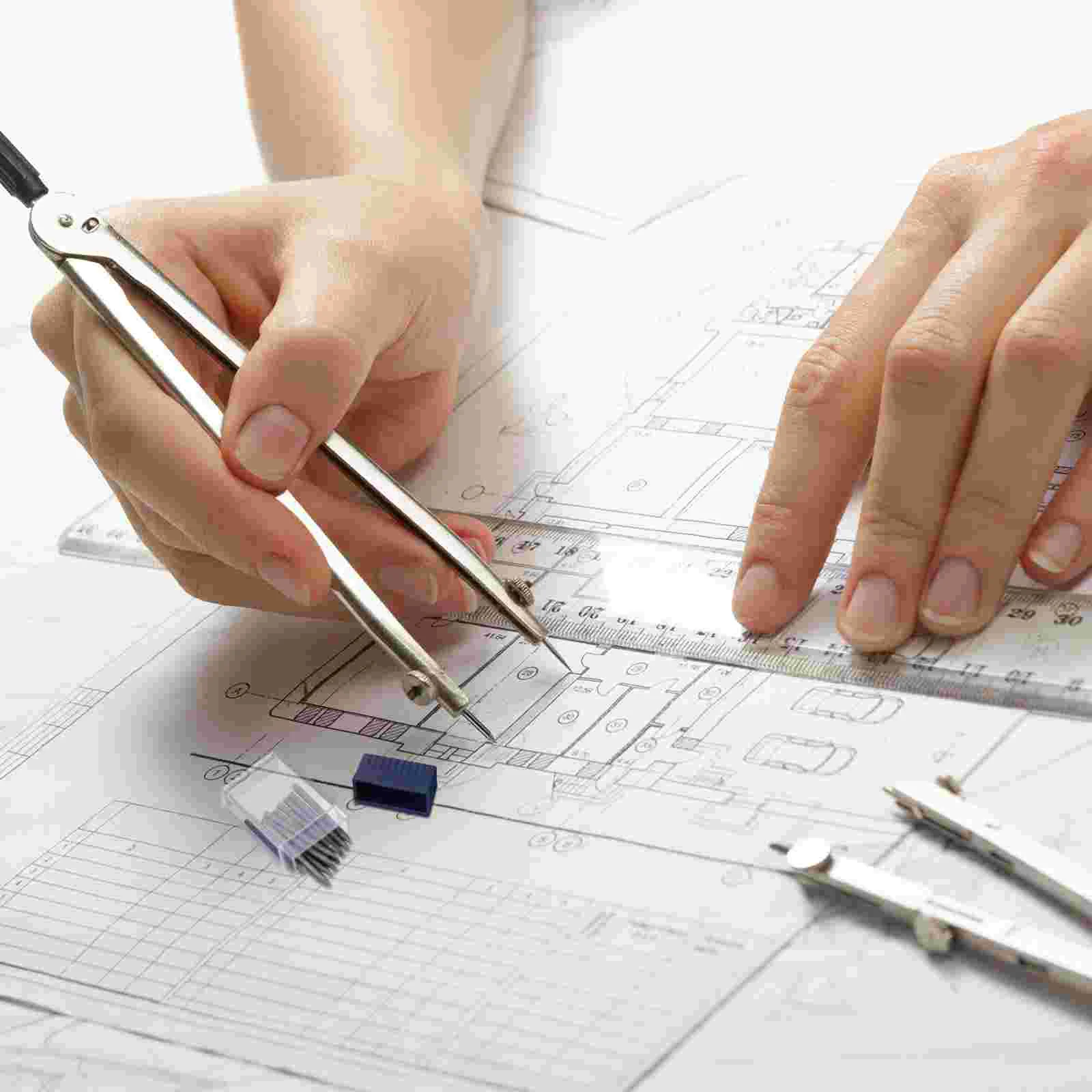 2Mm Compass Core Pencil Lead Stationery Drafting Supplies Drawing Tool Office Mechanical Refill Sharpener Plastic Tube Flat