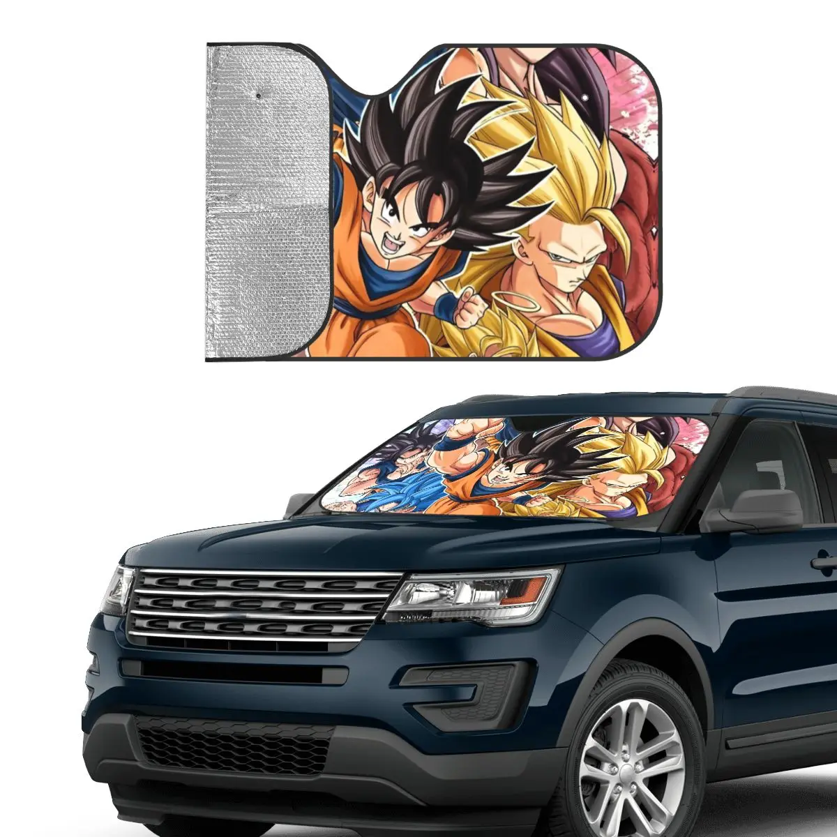 Dragon Ball Z Windshield Sunshade Vintage Car Front Windshield 76x140cm Car Window Windscreen Cover Blinds Sun Shade Protect