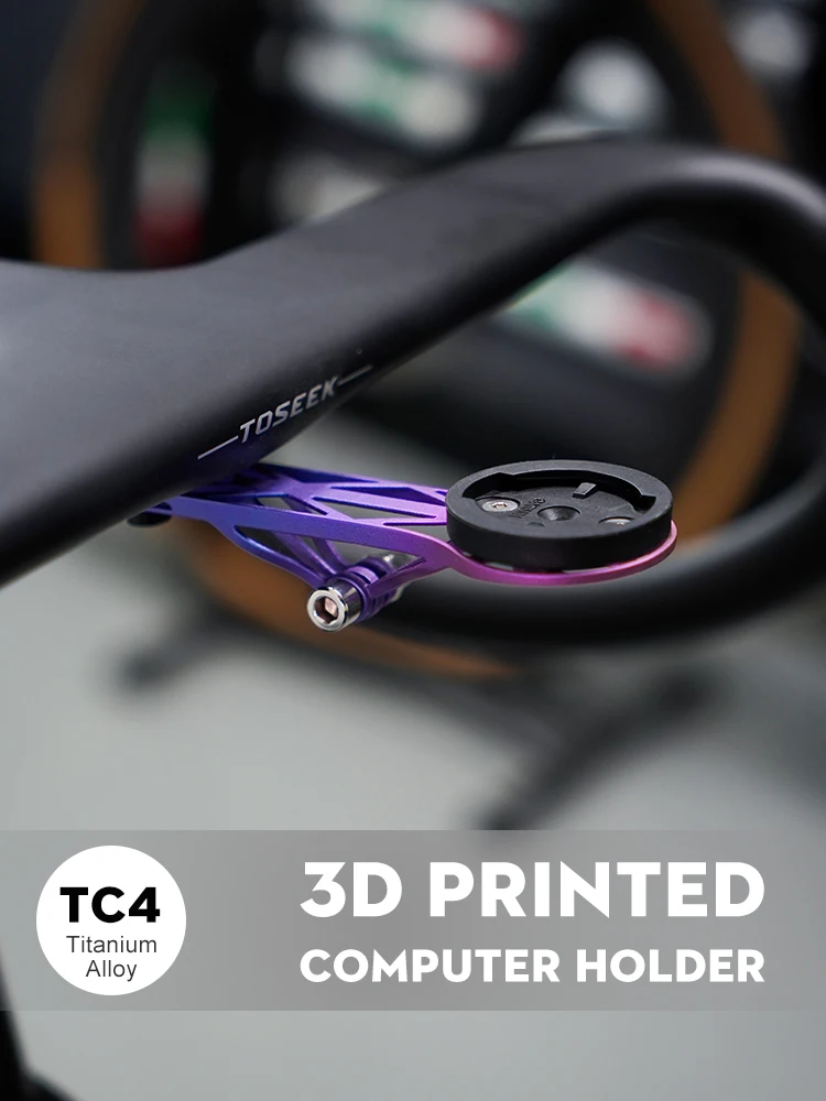 AliExpress TOSEEK Titanium Alloy 3D Printed Bicycle Computer Extended Bracket Bicycle cell phone holder Bicycle stand Wahoo Garmin mount
