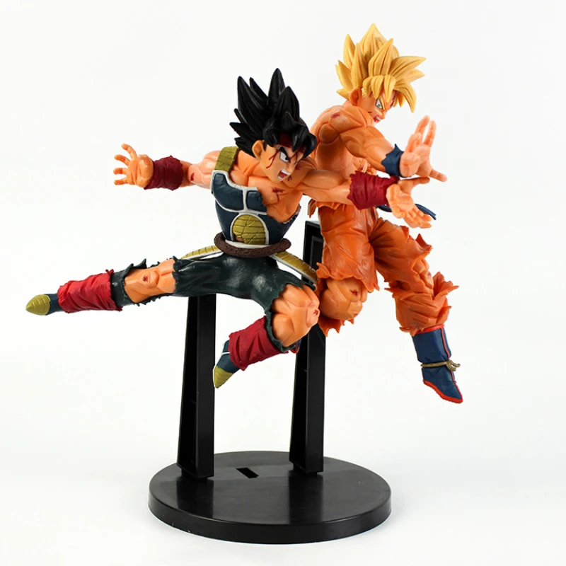 Bandai 26cm Anime Dragon Ball Goku Vegeta Figure Super Saiyan Figurine Action Figures Statue Model Doll Collection Toy Gift Kids