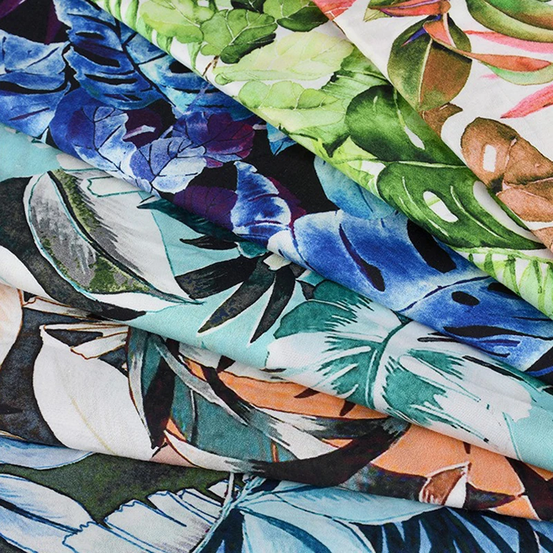 1M/3M/5M/10M بوبلين مطبوع هاواي عتيق - نسيج قطن 100% لفساتين وخياطة ملابس الشاطئ (متر) #6