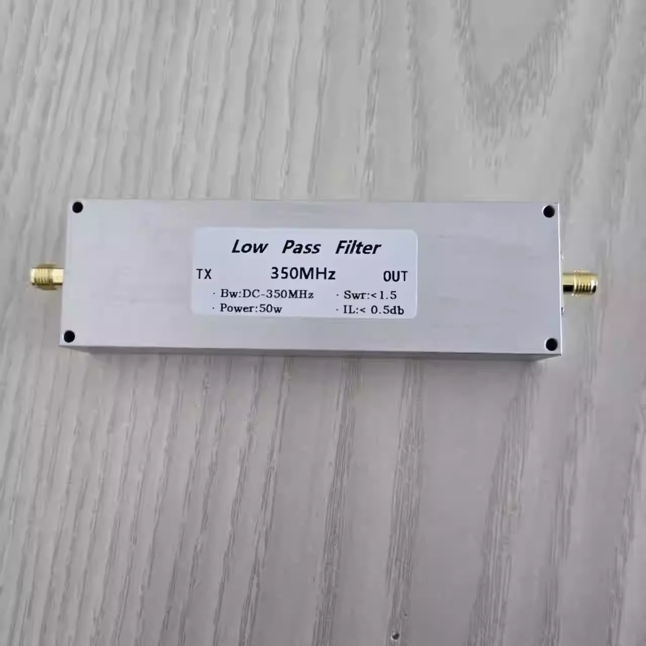 LPF-350M-50WSMA low-pass filter SMA Mother Seat 50w 350MHz