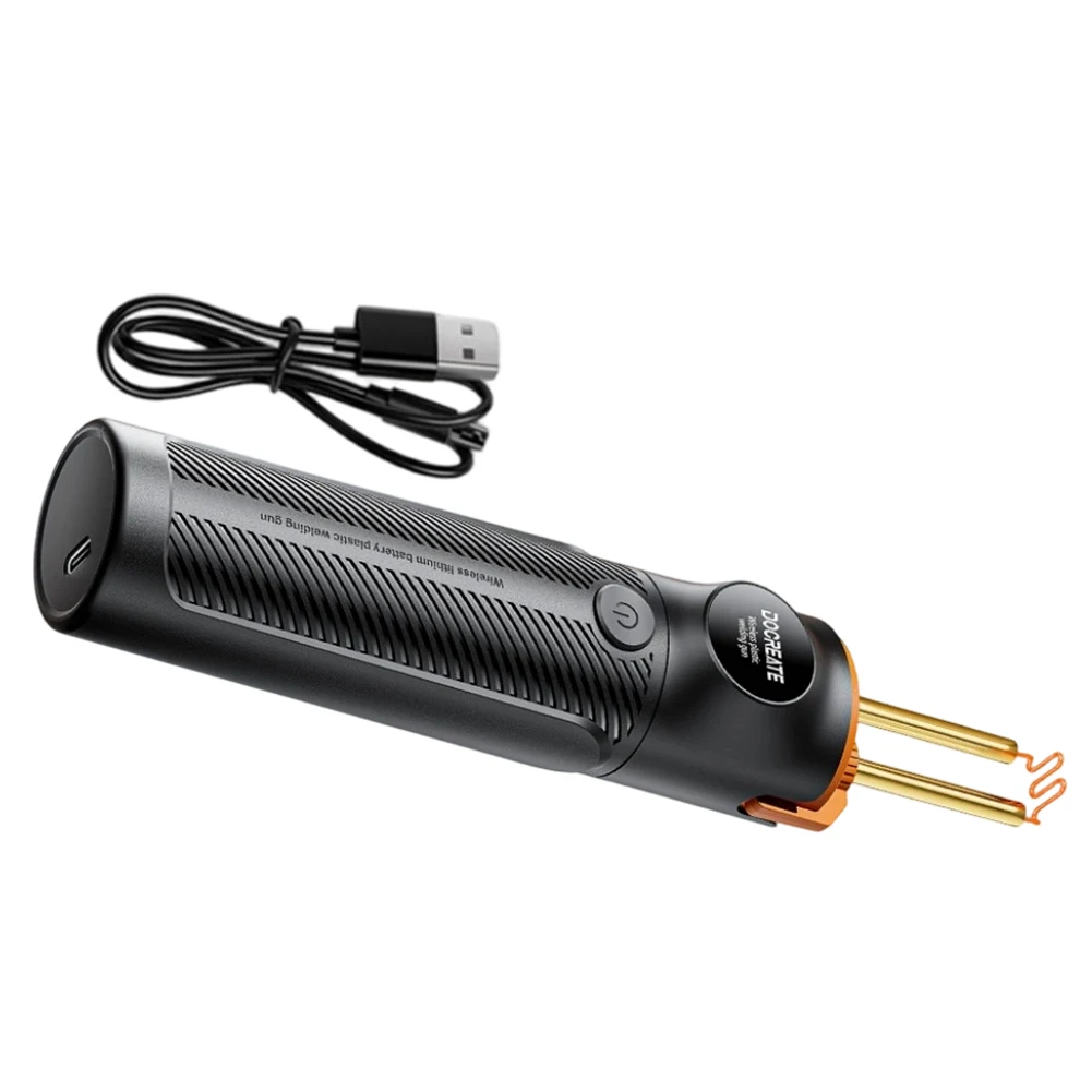 Soldador de Plástico Portátil PW35 Sem Fio, Aquecimento Rápido até 590 Graus, Bateria de Longa Duração 4000mAh para Reparos em Plástico