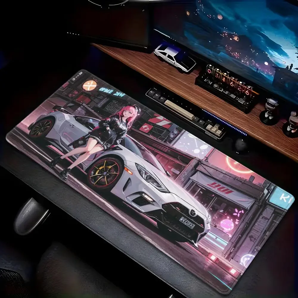 China's hot-selling mouse pad Cyberpunk sports car Animation Beautiful  XXL Game Exclusive MousePads pad Non-slip Decor