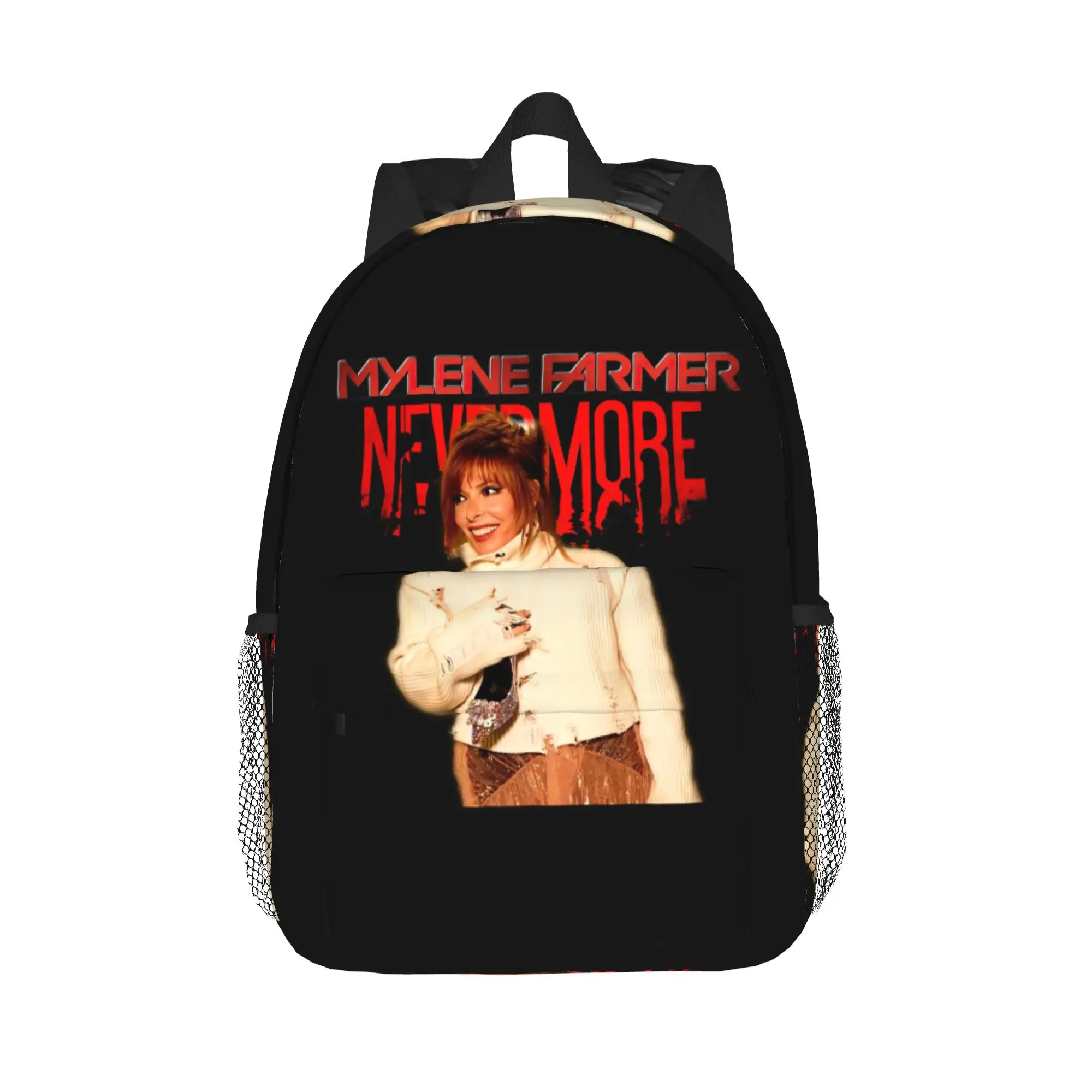 Mylene Farmer New image NeverMore tour Backpack Hot Sale Daypack Boys Girls BookBag Shoulder Bags for Men Women School Bag