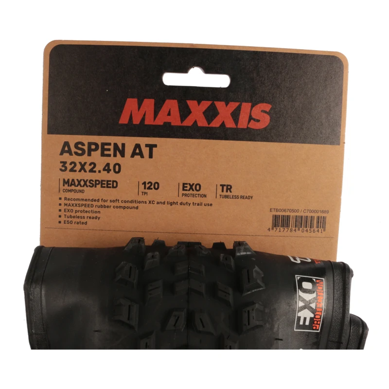 MAXXIS ASPEN AT Fahrradreifen Original für XC Off-Road Mountainbike Vakuumreifen 120 TPI 29/32x2.40 MAXXSPEED EXO TR Tubeless – Detail 4