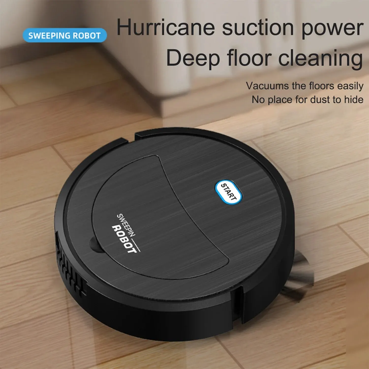 Robot Vacuum Cleaner 3 in 1 Electric Sweeping Robot Ultra Slim Quiet Robotic Vacuum Cleaner for Hard Floor, Pet Hair, Carpet