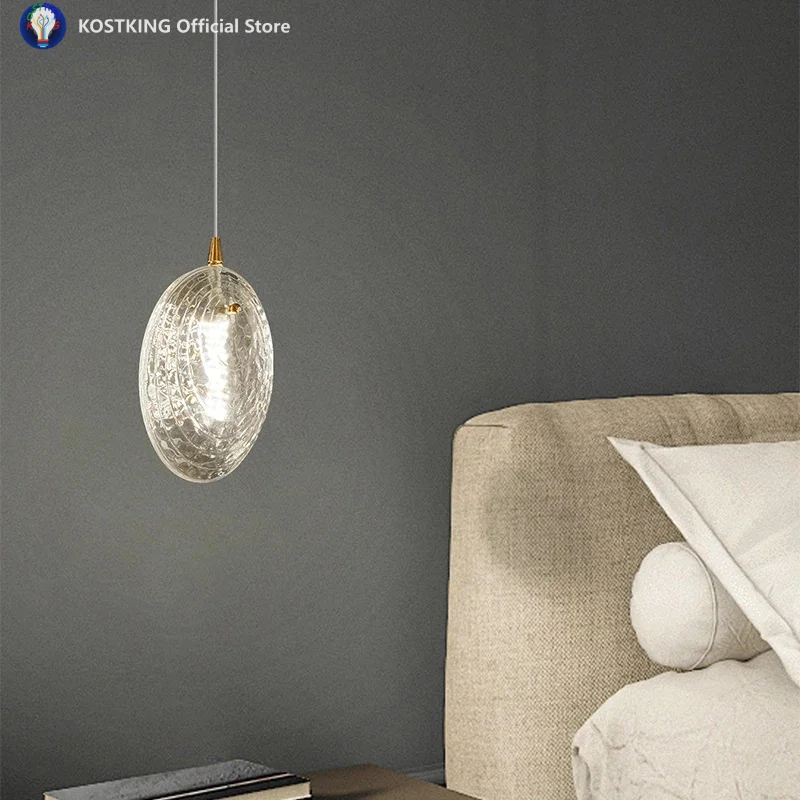 Crystal Staircase Pendant Light Modern Luxury Villa Duplex Building Bubble Sphere Minimalist Loft Apartment Long Pendant Light