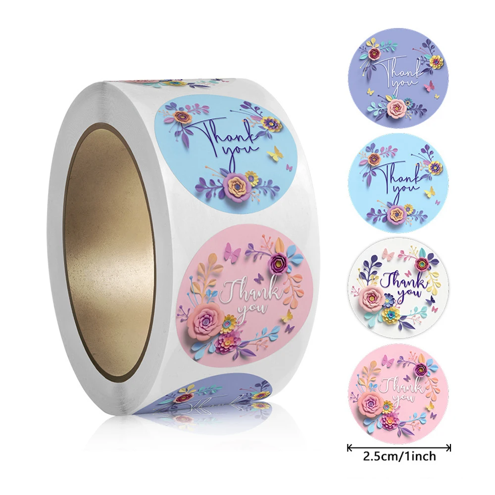 500pcs Lovely Cat Sealing Labels Stickers Thank You Stickers for School Teacher Cute Animals Kids Stationery Sticker Gifts Decor