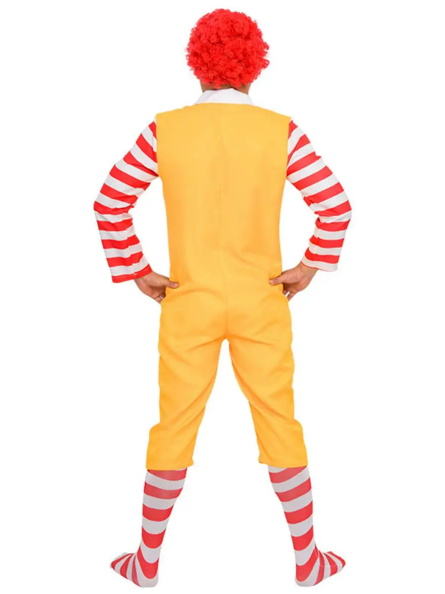 loween Set Vintage Monald's Uncle COS Suit Masquerade Clown Tuta da uomo Costume Materiale in poliestere Nessun marchio