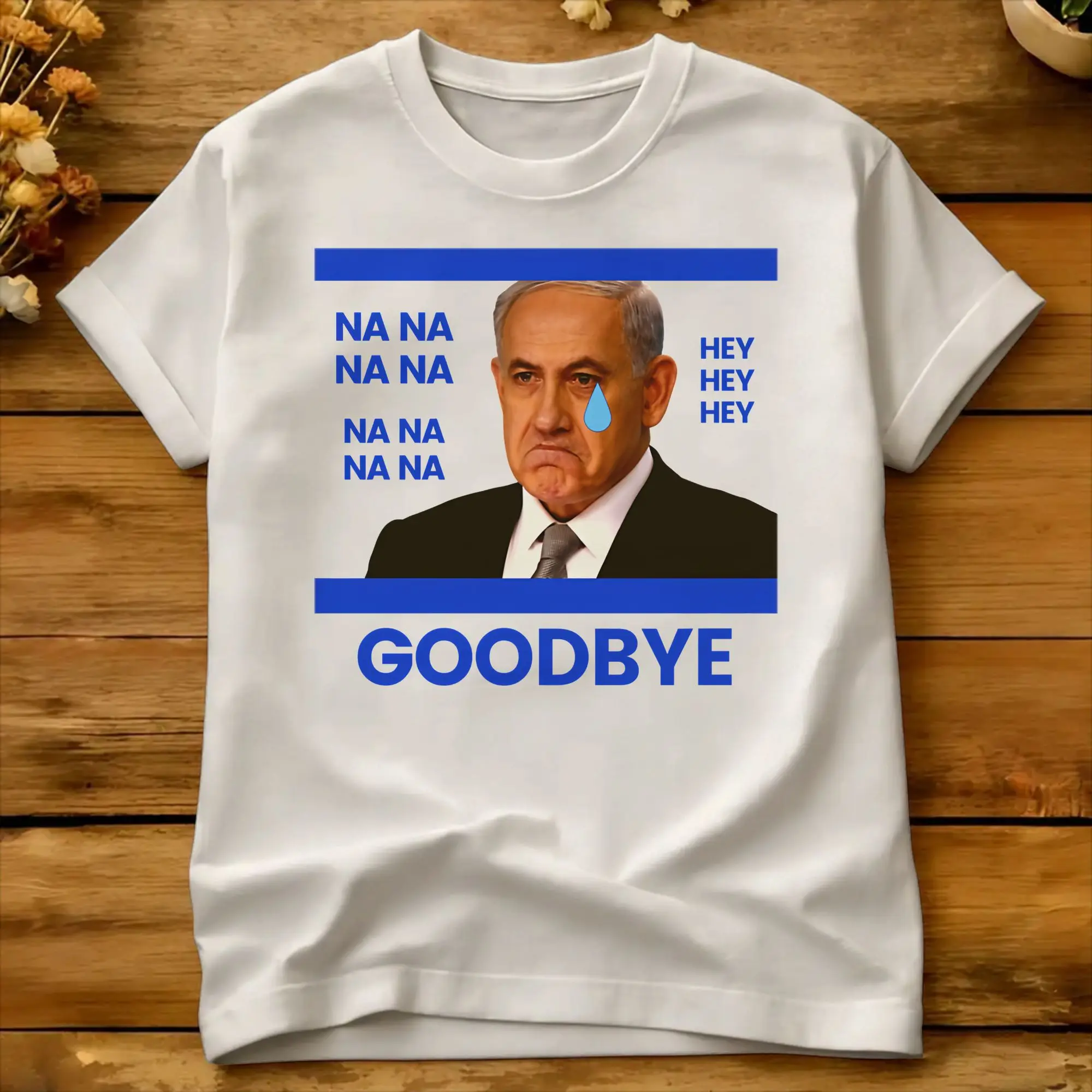 Men Women T Shirt NA NA, GOODBYE BIBI Benjamin Netanyahu Leaves Office  T Shirts Beach Tees Pure Cotton Clothing Plus Size 6XL