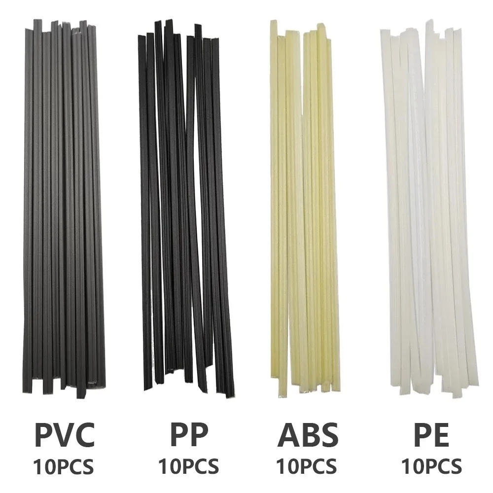 Essential Tools 40PCS Set of For Plastic Welding Rods Featuring a Range of Materials including ABS/PP/PVC/PE for Repairs