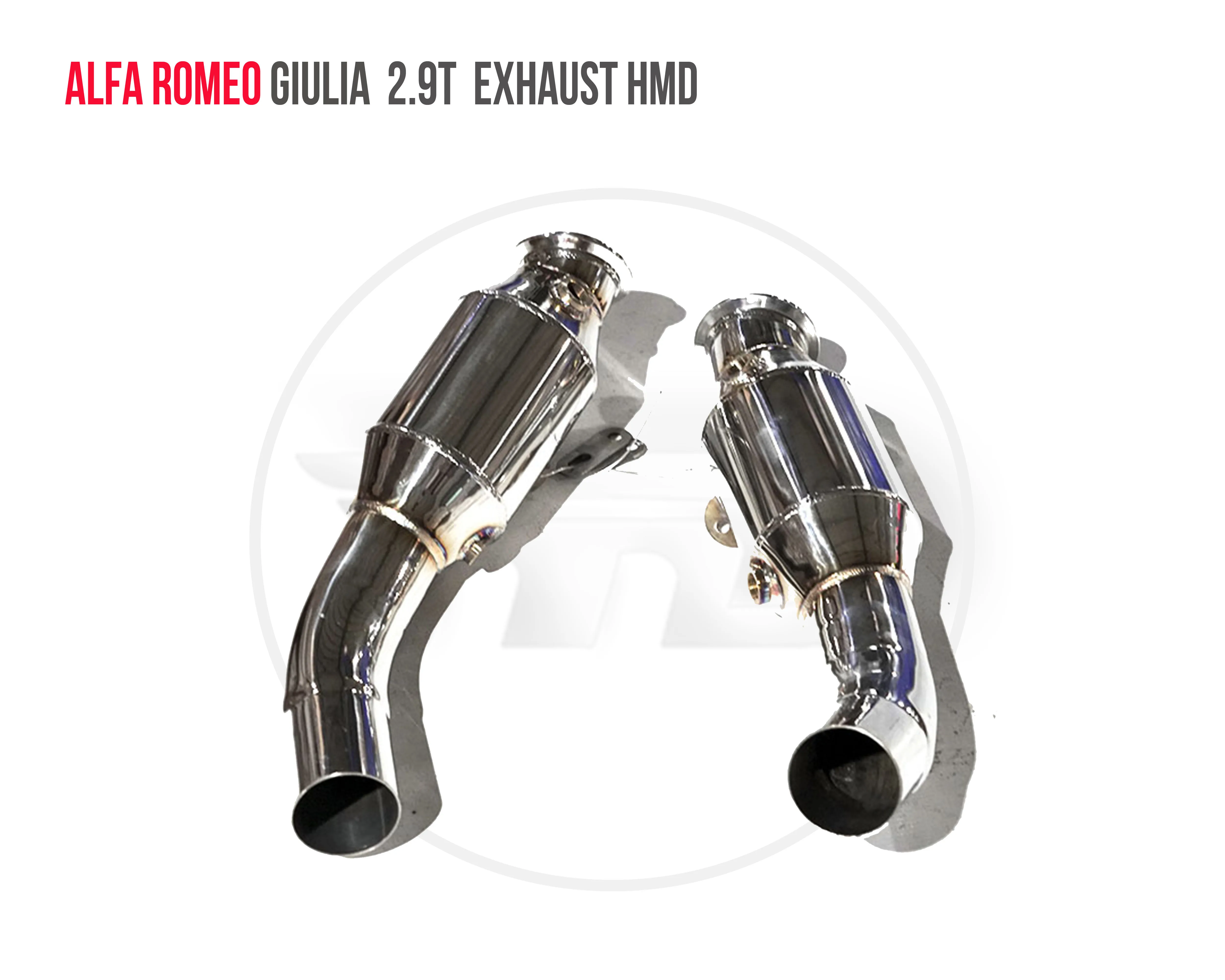 

HMD Exhaust Manifold Downpipe for Alfa Romeo Giulia Stelvio Car Accessories With Catalytic Converter Header Without Cat Pipe