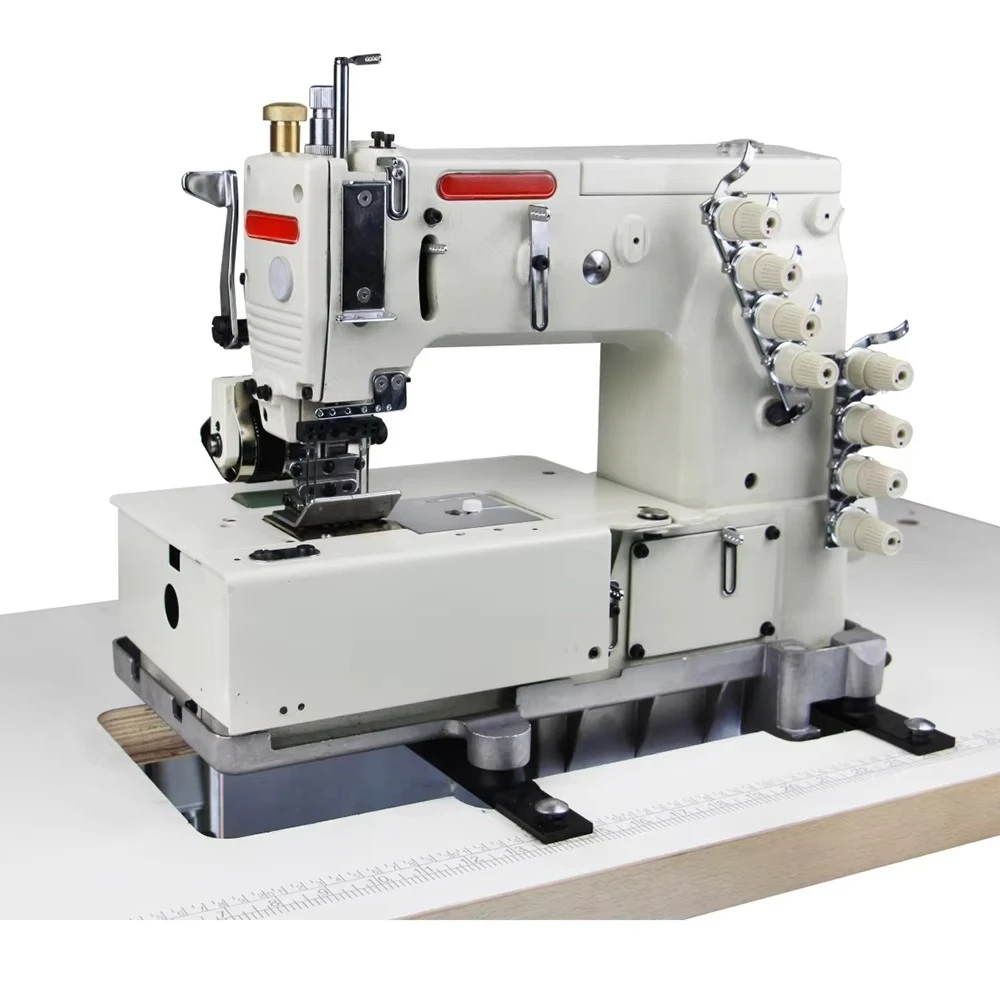 4-needle Double Chain Sewn Jeans Belt Sewing Machine