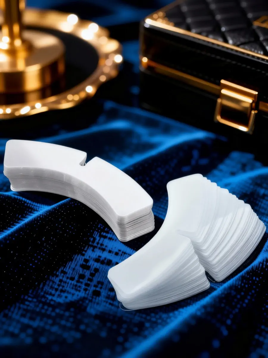100Pcs Dress Shirt Collar Plastic Collar Inserts for Men Invisible Design Portable Stiffeners for Office Formal