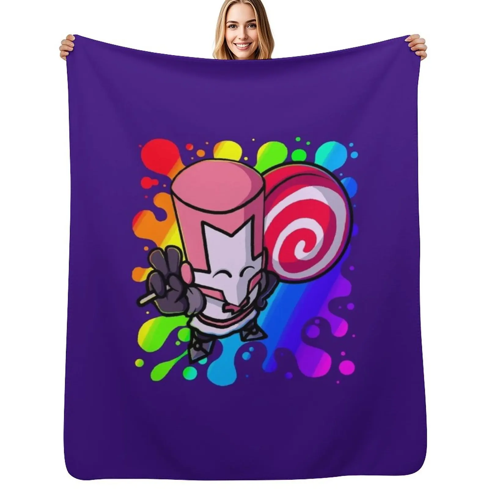 Pink knight Throw Blanket Versatile Cozy Throw Blanket for All Occasions
