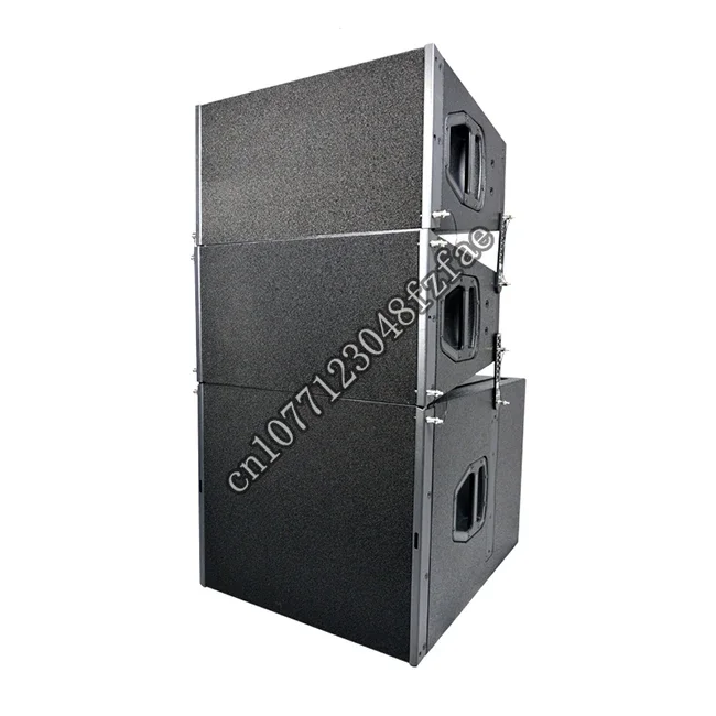 2 way dual 10 inch line array outdoor line array speaker cabinet empty box plywood