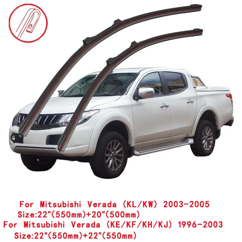 For Mitsubishi L200 Triton Pick Up MK ML MN MQ MR K6 K7 KA KB KJ KK KL 1999 2005 2010 2014 2019 2021 Car Brush Windshield Wiper view 3