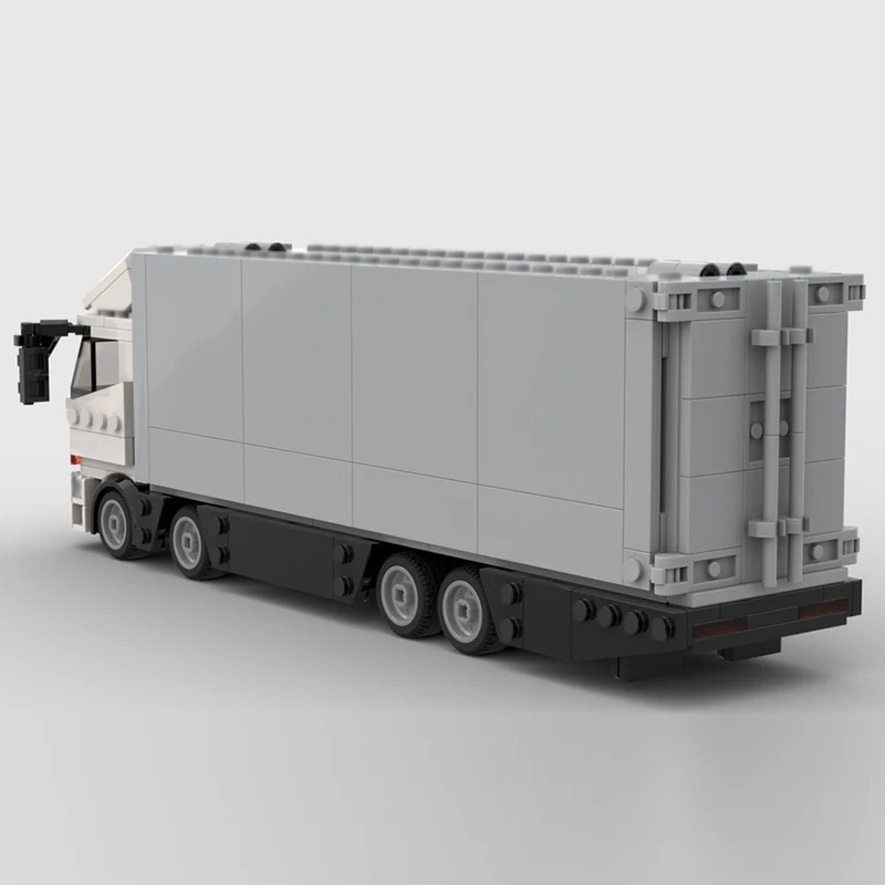 Modelo de carro de corrida de velocidade moc tijolos de construção fusão asa van caminhão tecnologia modular crianças presentes do feriado montar brinquedos terno