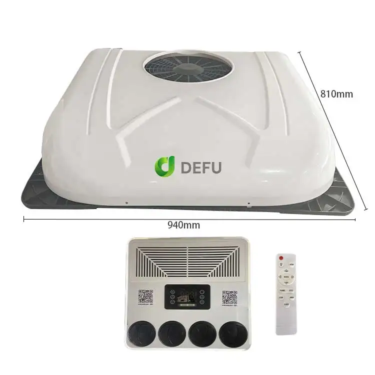 Roof Top Electric DC Power Rooftop Air Conditioning Truck 12V 24V Air Conditioner For Tractor Van
