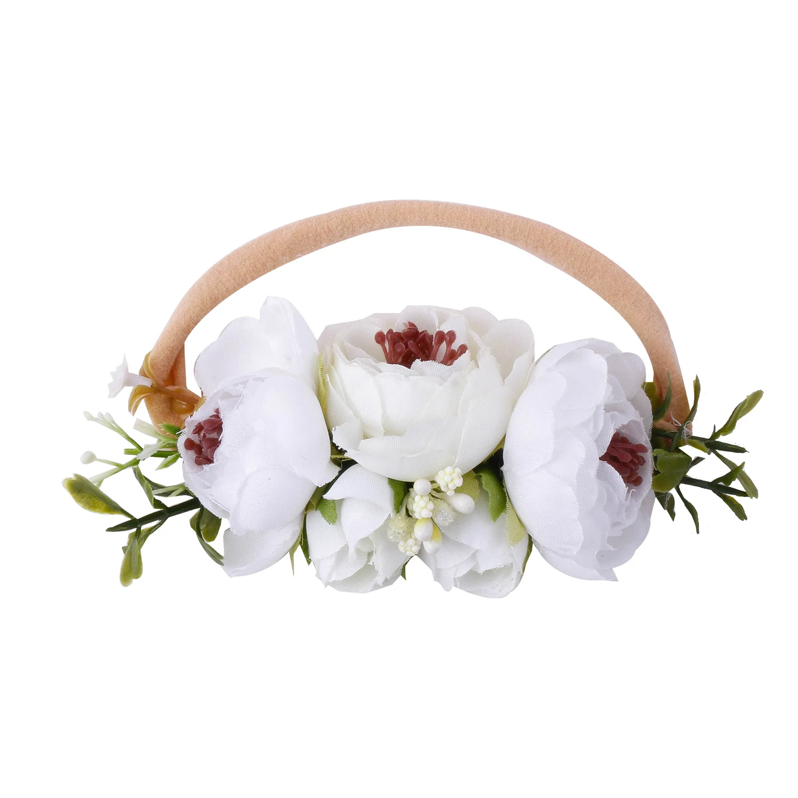 Headband idílico fresco para meninas do bebê, Headband flor super elástica para o desempenho, novo, 2024