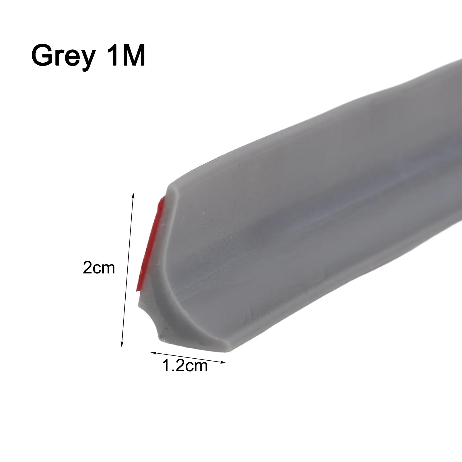 Bathroom Retention Water Barrier Strip Flexible Design Silicone Material Grey/Black/White 100cm/200cm/300cm/400cm